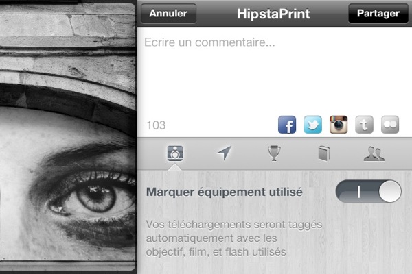 Partage de la photo